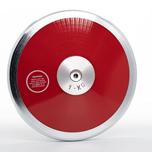 Discus. Girls high School Discus. Discus 1kg. 1k Discus. Women Discus. High School Discus. Girl Discus. 70% Rim Weight. Rated to 100 feet. Affordable Excellence.