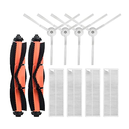 TTYLWDTCHY carbón Activado 10 unids Compatible con Xiaomi MIJIA G1 Pincel Filtro de Cepillo Lateral Compatible con Xiaomi MIJIA G1 Robot Accesorios de aspiradora purificador de Aire