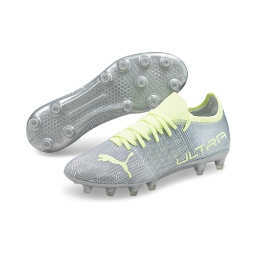 PUMA PUMA Women's Technical Sport Shoe Soccer, Diamond Silver Fizzy Light, 7.5