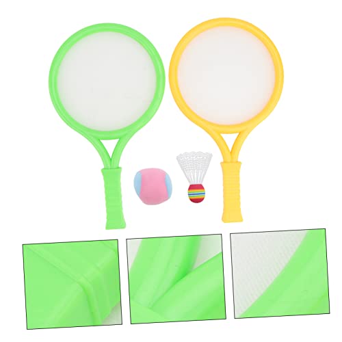 SAFIGLE Conjunto De 1 De Raquetes Raquete De Tênis Elástica Jogo De Prática De Badminton Jogo De Bad