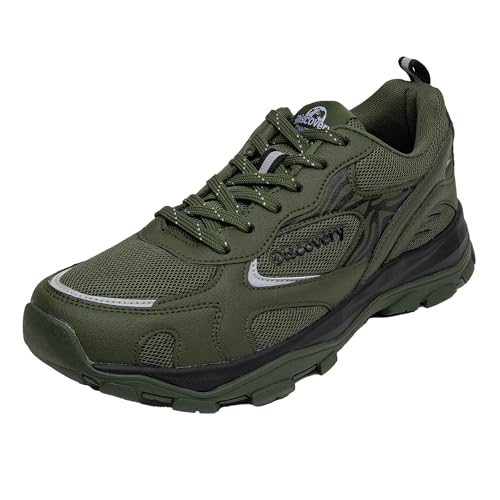 Image of Bacca Bucci x Discovery Trek 0.1 Men's Trekking & Trail Hiking Shoes | All-Terrain Outdoor Sneakers with Ortholite Eco Insole & Chunky Grip Sole