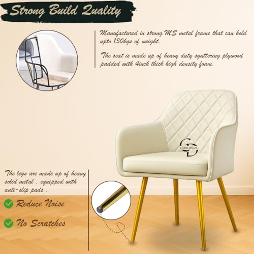Image of Velvet Accent Chair with Matching Pouffe & Floral Cushion | Modern Upholstered Armchair with Gold Metal Legs | Lounge Chair for Living Room, Bedroom, Office, Guest Room (Beige Diona)