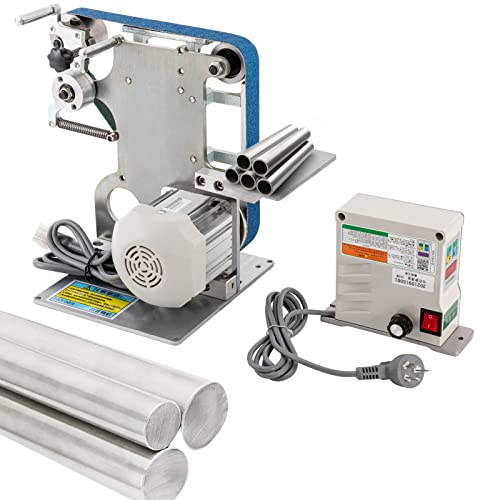 Belt Sander, 30'' 550W Belt Machine with Brushless Motor, 6000rpm DIY Desktop Vertical Horizontal Belt Polisher Sharpener Grinder, 3Nm Torque, Step-less Speed Regulation, for Knife Making