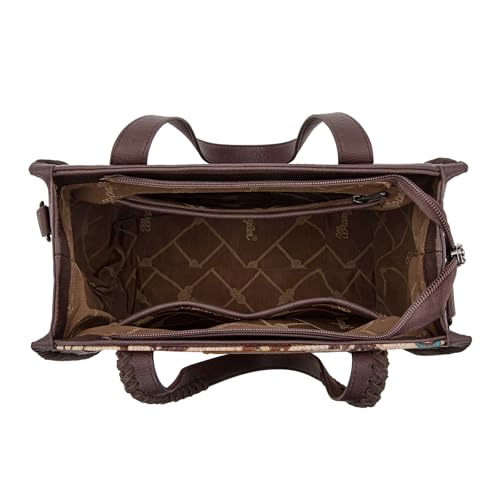 Bolso Tote Wrangler con estampado vaquero y correa cruzada miniatura 5