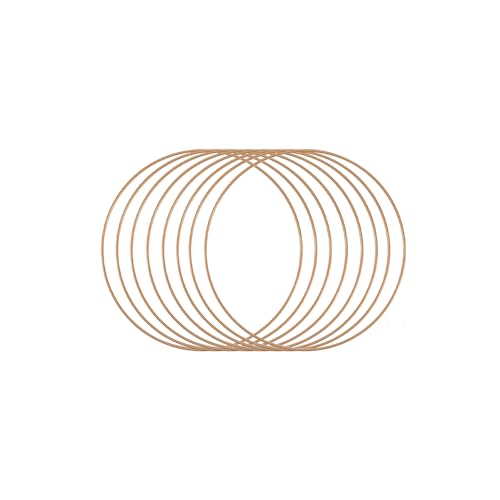 Vaessen Creative Metallringe 20 cm x 3 mm Kreis zum Basteln - 8 Stück...