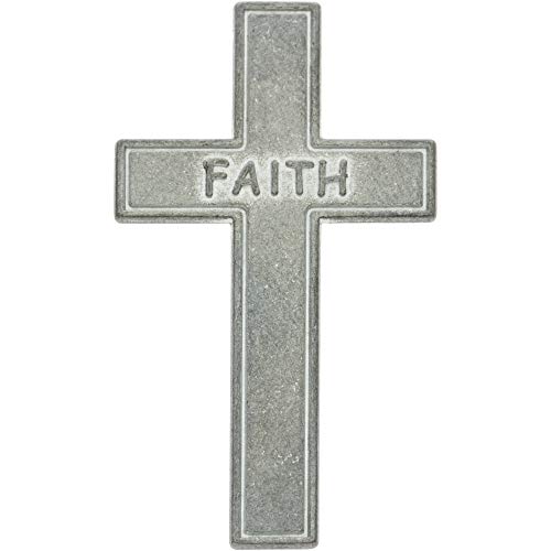 25 Jesus Christ is Lord, Faith Crosses Silver Metall Pocket or Wallet Pack of 253