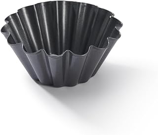 De Buyer Mini Non-Stick Brioche Moulds 10cm 4.3cm