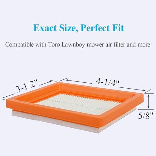 10 Pack 14 083 15-S 14 083 16-S Air Filter for Kohler 149CC XT650 XT675 Engine Poulan Husqvarna Toro Lawn Boy Push Lawn Mower
