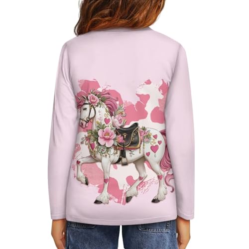 Image of Uourmeti Teens Girls Long Sleeve T Shirts Fall Outfits Boys Active Sportswear Running Tops