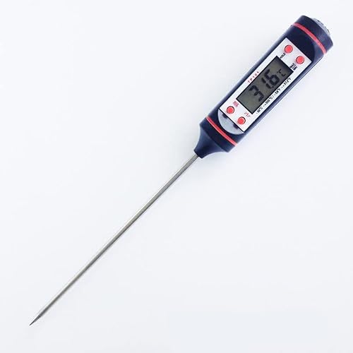Digital Thermometer Display Kitchen Thermometer Meat Milk Thermometer Cooking Thermometer Readable -50°C- 300°C, °C/°F Switchable, for Kitchen, Grill, BBQ, Steak, Candy, Milk