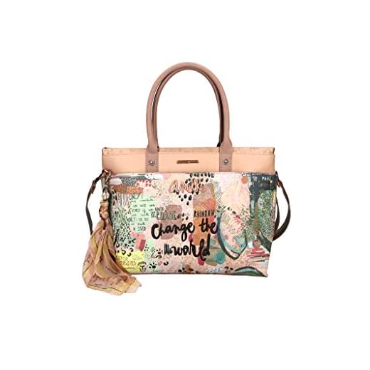 Anekke | Tote Estampado Naturaleza | Moderno, Casual y a la Moda | Accesorios y Complementos Originales para Mujer | Tamaño Ideal para Pasear.