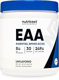 Nutricost EAA Powder 30 Servings (Unflavored) - Essential Amino Acids - Non-GMO, Gluten Free, Vegetarian Friendly