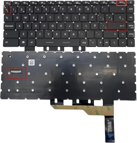 Teclado español MSI Creator Z16-A11U MS-1571 retroiluminado RGB negro para cuaderno