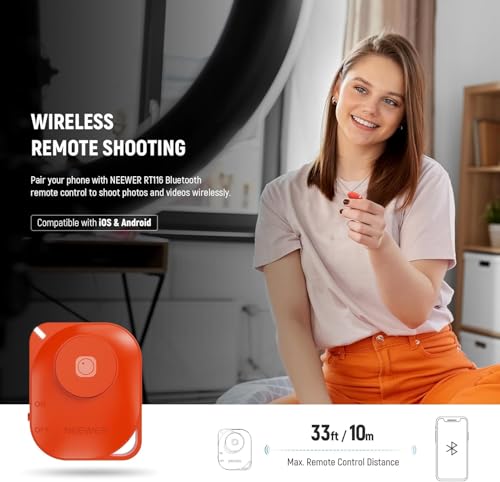 NEEWER 12" Ring Light de Mesa de Alta Potencia 24 W con Soporte/Soporte para teléfono, luz Selfie videoconferencias LED para iPhone Streaming Maquillaje Vlog Video Laptop Computer Webcam Zoom Call - imagen 6