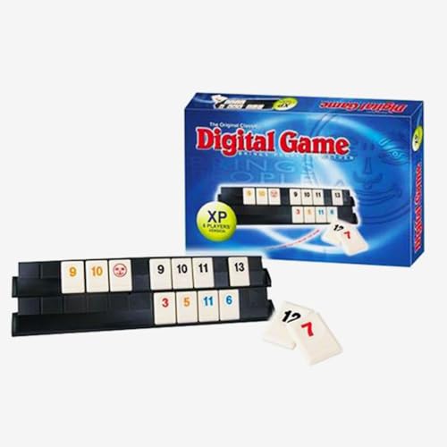 LuminLi Six Player Edition - The Classic Rummy Tile Game - More Tiles and More Players for More Fun!Blue (For 2-6 players)