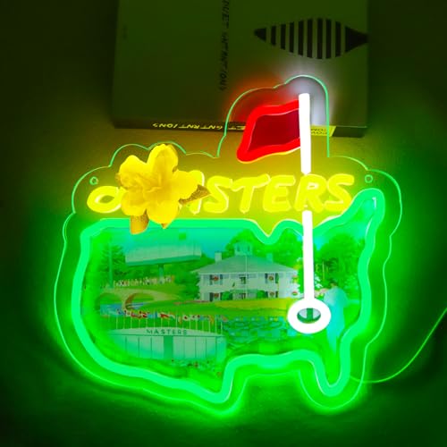 Image of Pugna Golf Merch Neon Signs for Wall Decor Golf Neon Lights for Bedroom Led Signs Suitable for Dormitory Man Cave Christmas