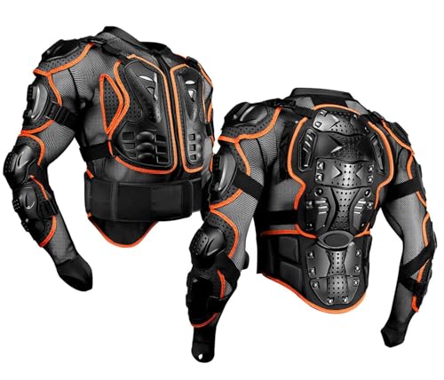 BLUEZY Chaqueta De Motocicleta Para Hombre Armadura Corporal Armadura De Motocicleta Chaqueta De Carreras De Motocross Chaqueta Moto Protecciones Moto A,S