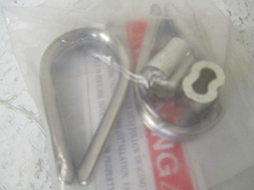 Ligth Wire Rope Thimble, 3/8 in, Steel (6 Pieces)