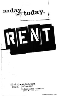 Rent Poster Broadway Theater Play 11x17 MasterPoster Print, 11x17
