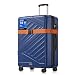 SONGMICS Koffer, Reisekoffer, Hartschalenkoffer mit TSA-Schloss, Koffergurt, ABS-Trolley, 4 Zwillingsrollen, erweiterbar, XL, 75 cm, hafenblau RLP003Q101