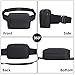 Fanny Packs for Women Men, Fashion Waist Pack Crossbody Bags Belt Bag with Adjustable Strap for Running Hiking Travel.(Black Oblong)