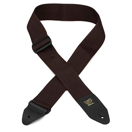 Ernie Ball - Correa para guitarra, polipropileno, color marrón