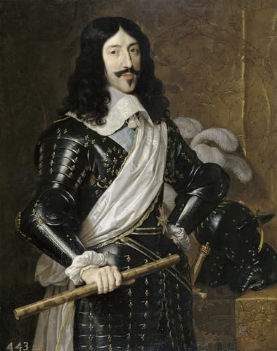 Portrait de Louis XIII de France pour habiller un grand mur de bureau vide 60x90cm