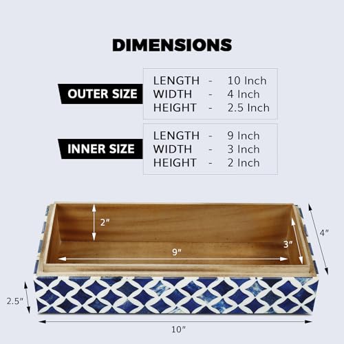 Handicrafts Home 5056118416764 Handmade Star Pattern Decorative Box thumb #1