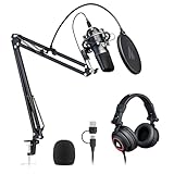MAONO Microphone with Studio Headphone Set...