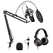 USB Microphone with Studio Headphone Set 192kHz/24 bit MAONO A04H Vocal Condenser Cardioid Podcast Mic for Mac and Windows, YouTube, Gaming, Livestreaming, Voice Over