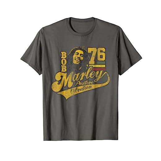 Bob Marley Official Positive Vibrations '76 Football T-Shirt