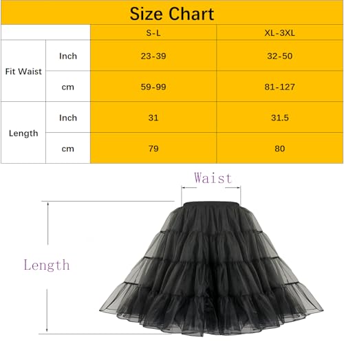 CHERRY LOVE 4 Tiers Tea Length Plus Puffy Tulle Petticoat Twice the Puffiness of Ordinary Underskirt3