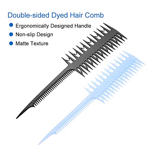 Peine para teñido y estilizado de cabello doble lado miniatura 6