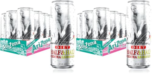 Image of AriZona Diet Arnold Palmer - Half and Half, Big Can, 22 Fl Oz (24 Pack)