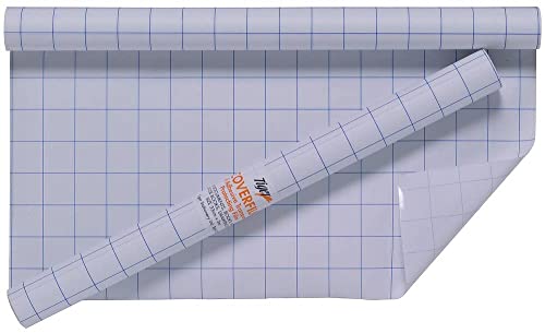 1ABOVE Hochwertige Rolle mit transparenter Rückseite aus Kunststoff (33 cm x 3 m)