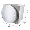Culpitt 10" Round Silver Cake-Board & Tall White Cake-Box Combo, 10 x 10 x 10 Inch Square Box and Matching Circle Set For Tiered or Decorated Transport #2