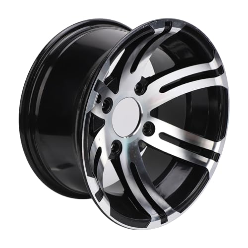 12 Zoll ATV RIM 12 Zoll ATV Rad Rand 12 Zoll Aluminiumlegierung ATV RIM Hochstärke Universalkompatibilität für ATVs Go Karts Golfs Carts mit Schickem Metallic -Design (Vorderrad)