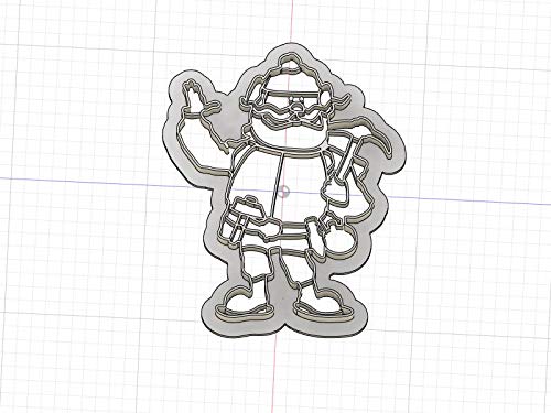 3D Printed Cookie Cutter Inspired by Claymation Rudolphs Yukon Cornelius 3D Printed Cookie Cutter Inspired by Claymation Rudolphs Yukon Cornelius
