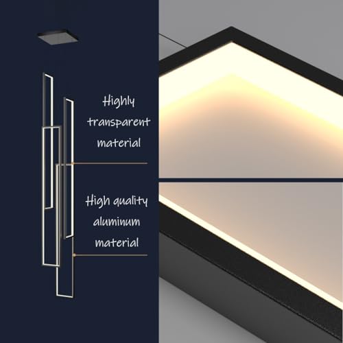 Lampe avec télécommande LED haut de gamme pour plafond de villa moderne - 7