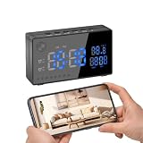 isekurity WiFi Security Hidden Camera 1080P Alarm Clock Spy Camera-No Sound