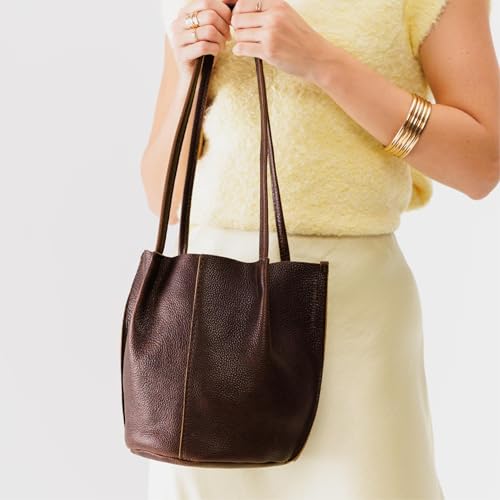 Bolso Devan Bucket Tote de Cuero Portland Leather Goods miniatura 3