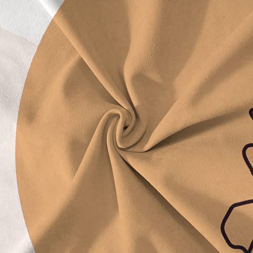 Boho Sun Tapestry Mid Century Modern Wall Hanging Tapestry Abstract Aesthetic Tapestry Brown Cute Bohemian Minimalist Tapestries Art Painting Dorm Home Decor, 59.1 X 82.7 Inches #TOP2
