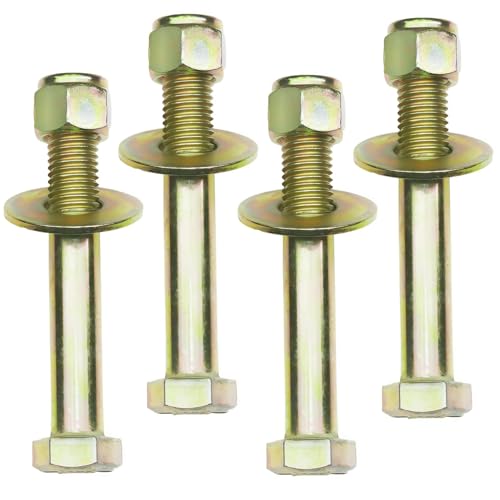 Image of 3 /4 inch x 5 inch Hex Head Bolt by Color Galvanization with Nylon Lock nut and Large Size Washer Assortment Kit,Alloy Steel,Grade 8.(4pcs Pack). by Metalsuberg