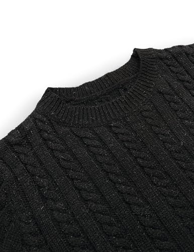 Image of Libsorge Womens Cropped Short Sleeve Sweater Fall 2025 Crewneck Sheer Knit Tops - Lightweight, Thin, Crop, Slim Fit