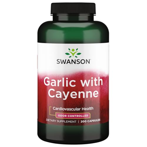 Swanson Garlic with Cayenne 200 Capsules