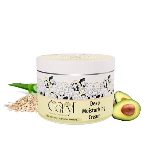 Image of CARYL Deep Moisturizing Cream 100g & Body Lotion 200ml Combo Pack | Intense Hydration Skincare Kit for Dry Skin Women, Men | Non-Sticky, Long-Lasting, Nourishing Moisture Cream for Skincare | Soft, Smooth & Healthy Skin Moisturizer Lotion for All Skin Type | Best For Gift