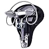 Tracer Comfort Leather Cruiser Bike Saddle - Waterproof, Ergonomic, Universal Fit for Men and Women SD-AF-8280 (Black) #5
