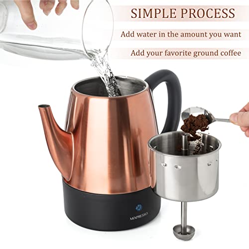 Mixpresso Copper 4-Cup Percolator