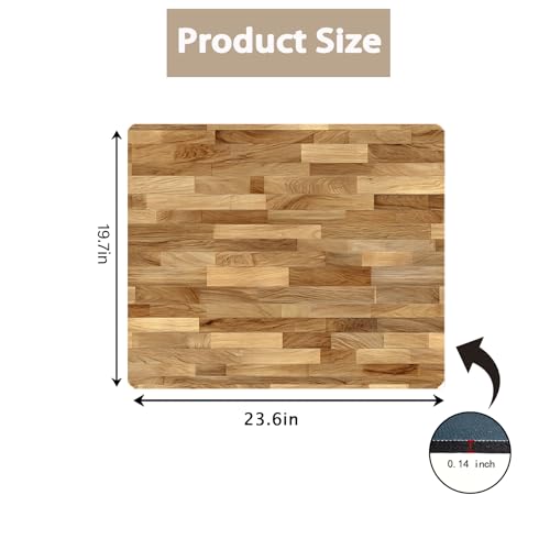 Image of Washer Dryer Top Cover Mat, Non-Slip Laundry Room Decor, Laundry Room Kitchen Appliance Decor Protector Universal 23.6 inchx19.7 inch (Wood Grain 3)