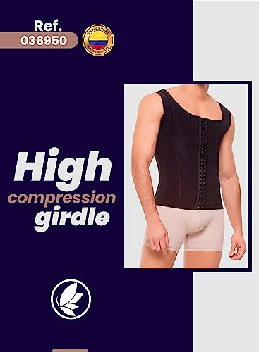 Fajitex Fajas Colombianas Para Hombres Mens Girdle High Compression Garmen Shapewear Body Shaper For Men 036950 Black #TOP6